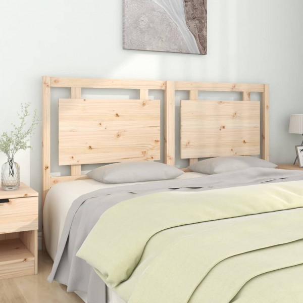 Cabeceira de cama em madeira maciça de pinho 165,5x4x100 cm D