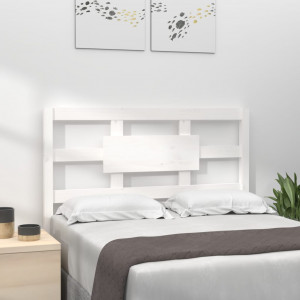 Cabecero de cama madera maciza de pino blanco 95.5x4x100 cm D