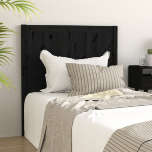 Cabecero de cama madera maciza de pino negro 95.5x4x100 cm D