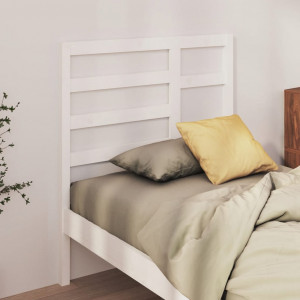 Cabecero de cama madera maciza de pino blanco 81x4x104 cm D