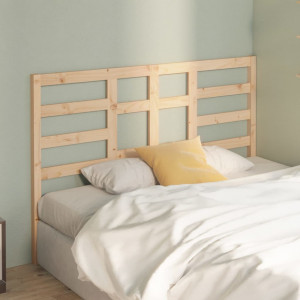 Cabecero de cama madera maciza de pino 146x4x104 cm D