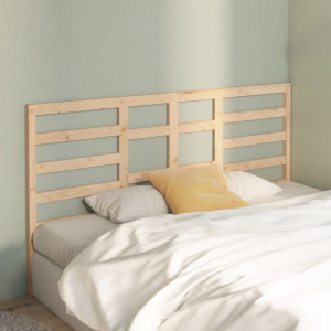 Cabecero de cama madera maciza de pino 206x4x104 cm D