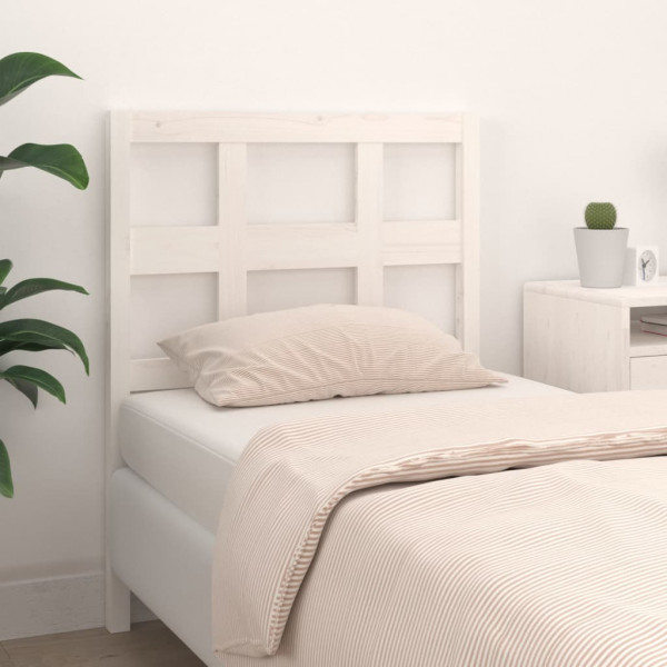 Cabeça de cama madeira maciça de pinho branco 95,5x4x100 cm D