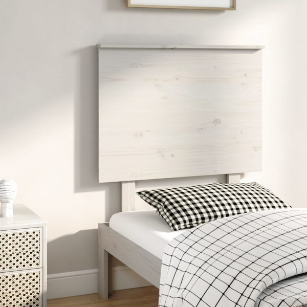 Cabecero de cama madera maciza de pino blanco 79x6x82.5 cm D