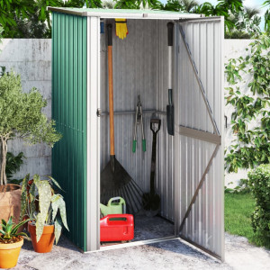 Cobertura de jardim de aço galvanizado verde 118.5x97x209.5 cm D