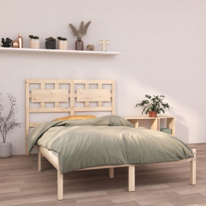 Estructura de cama madera maciza de pino 120x200 cm D