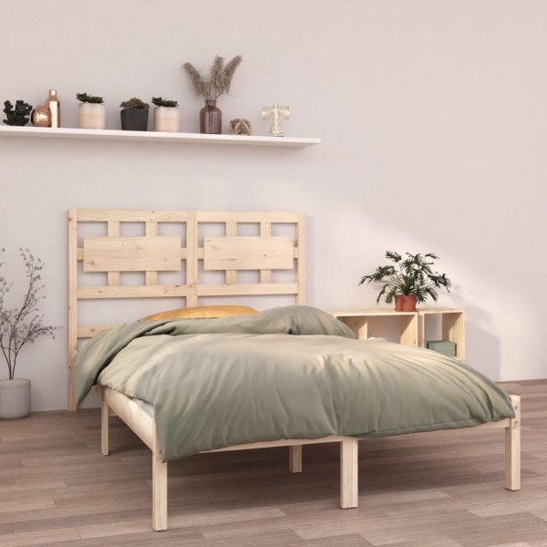 Estructura de cama de madera maciza King Size 150x200 cm D