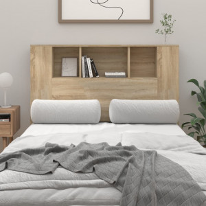 Mueble cabecero color roble Sonoma 120x18.5x104.5 cm D