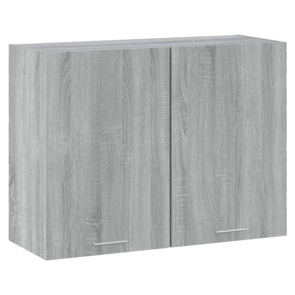 Armario colgante madera contrachapada gris Sonoma 80x31x60 cm D
