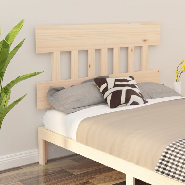 Cabeça de cama madeira maciça de pinho 138.5x3x81 cm D