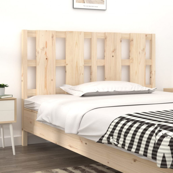Cabeceira de cama em madeira maciça de pinho 145,5x4x100 cm D