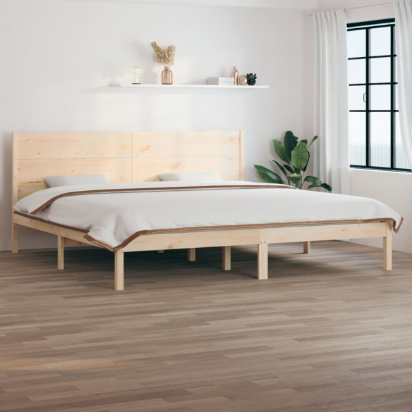 Estrutura de cama madeira maciça Super King 180x200 cm D