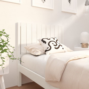 Cabecero de cama madera maciza de pino blanco 95.5x4x100 cm D