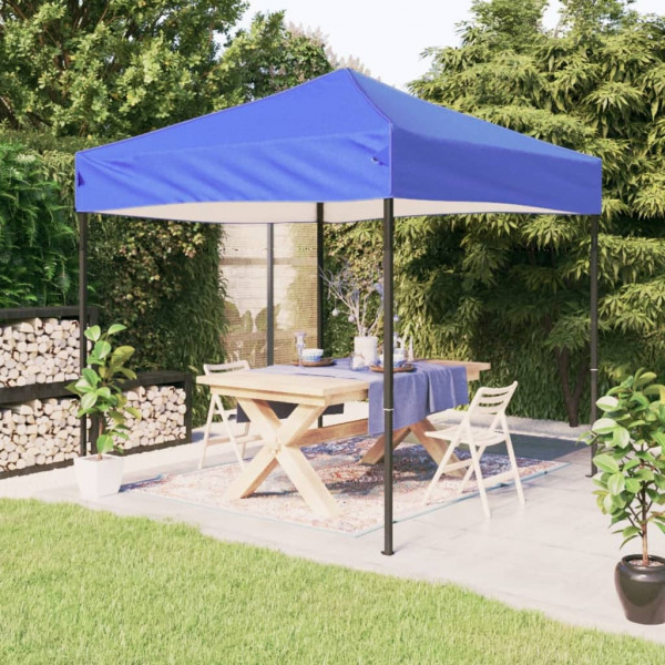 Carpa para fiestas plegable azul 2x2 m D