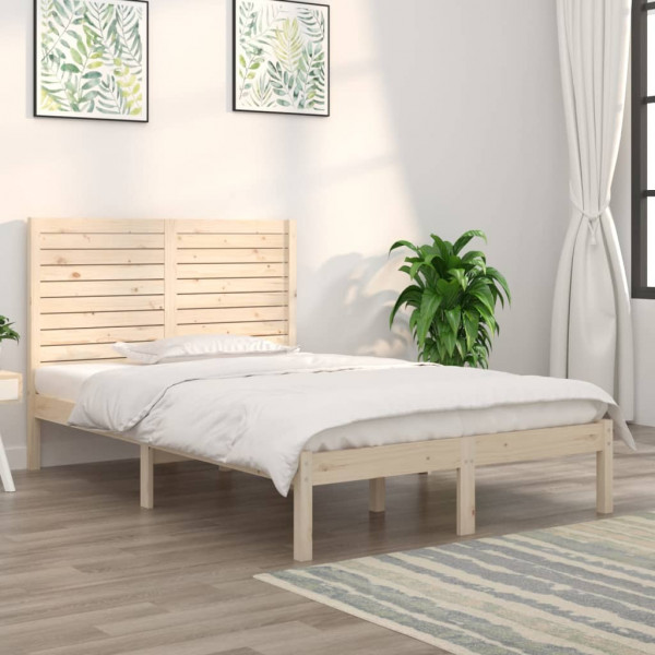 Estrutura de cama em madeira maciça 120x190 cm D