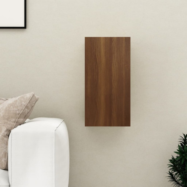 Mueble para TV madera contrachapada roble marrón 30.5x30x60 cm D