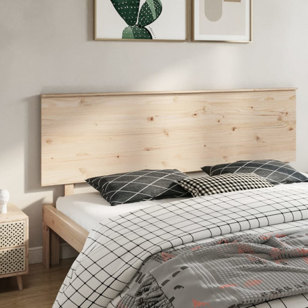 Cabeceira de cama em madeira maciça de pinho 204x6x82,5 cm D