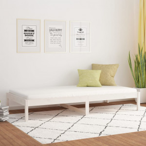 Sofá cama de madeira maciça de pinho 90x190 cm D