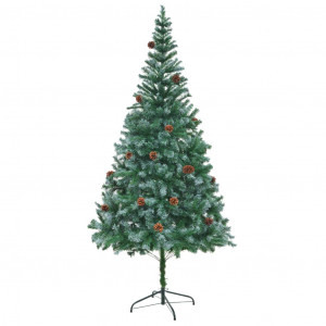 Árbol de Navidad artificial con piñas 210 cm D