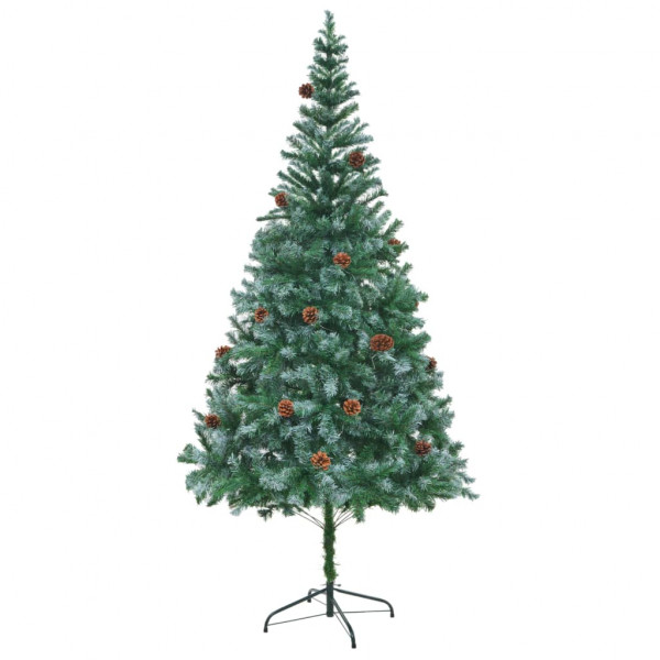 Árbol de Navidad artificial con piñas 210 cm D