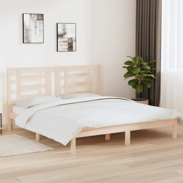 Estrutura de cama madeira maciça Super King 180x200 cm D
