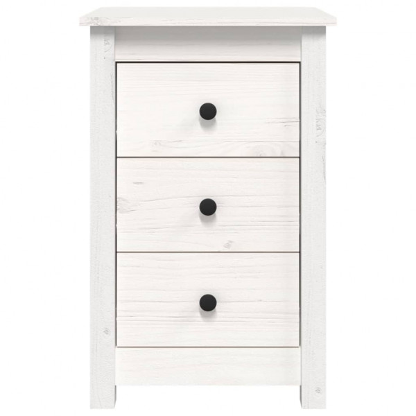 Mesa de cabeceira em madeira maciça de pinho branco 40x35x61,5 cm D