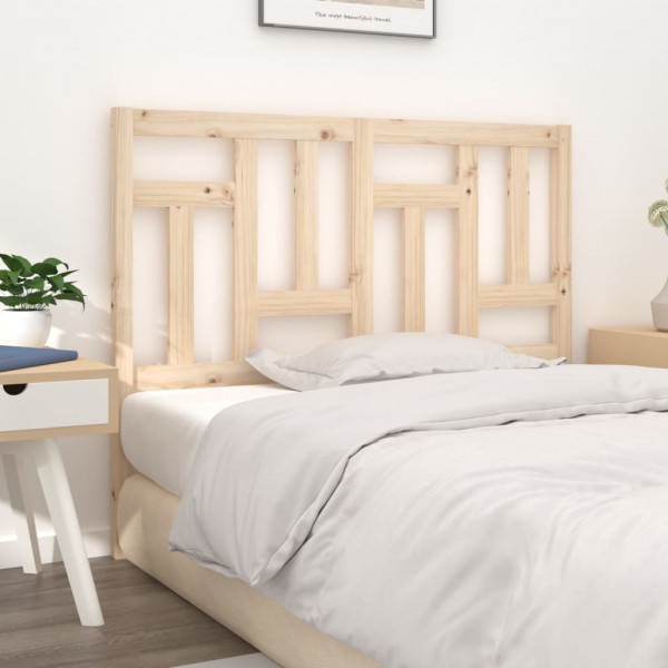Cabeceira de cama em madeira maciça de pinho 145,5x4x100 cm D