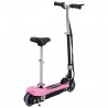 Trotinete/scooter elétrica com assento 120 W rosa 3