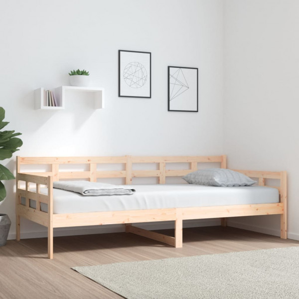 Sofá-cama em madeira maciça de pinho 90x200 cm D