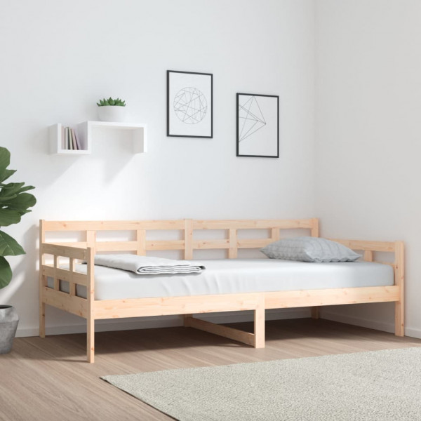 Sofá cama madera maciza de pino 90x190 cm D