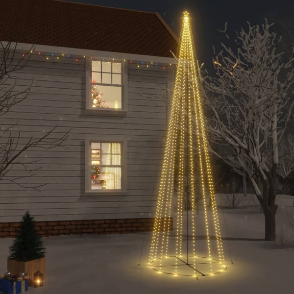 Árvore de Natal cônica 1134 LED branco quente 230x800 cm D