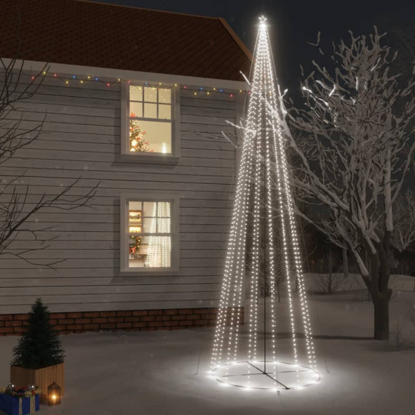 Árvore de Natal cônica 1134 LEDs brancos frios 230x800 cm D