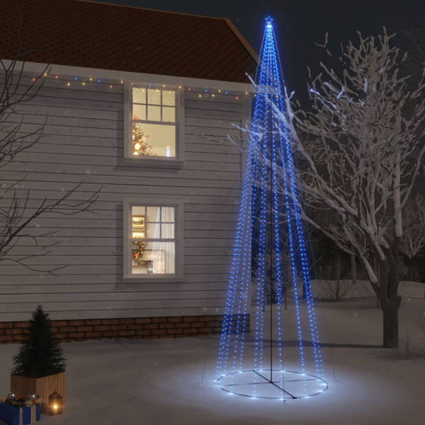 Árvore de Natal cônica 1134 LED azul 230x800 cm D