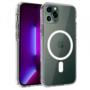 Carcaça COOL para iPhone 14 Magnético transparente D