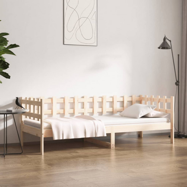 Sofá cama madeira maciça de pinho 80x200 cm D