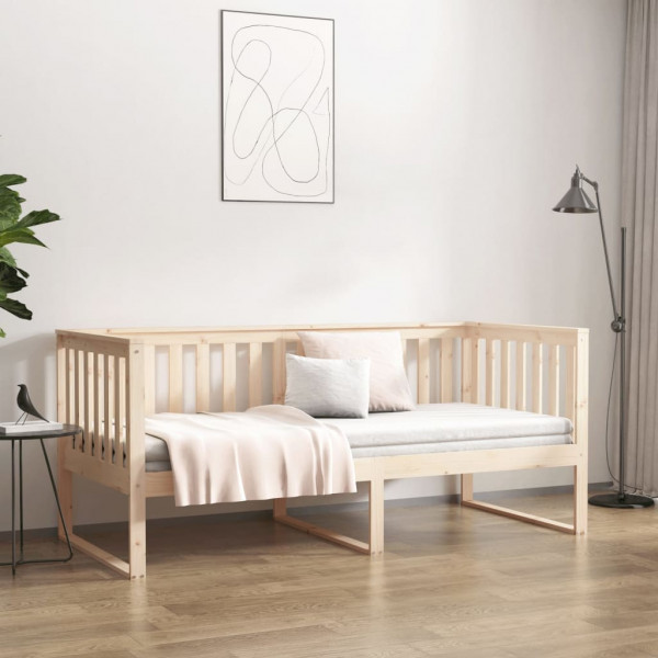 Sofá-cama em madeira maciça de pinho 90x190 cm D