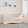 Sofá cama madera maciza de pino 90x200 cm 1