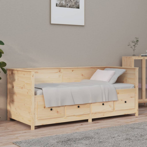 Sofá cama de madera maciza de pino 75x190 cm D