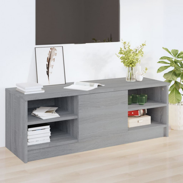 Mueble para TV madera contrachapada gris Sonoma 102x35.5x36.5cm D