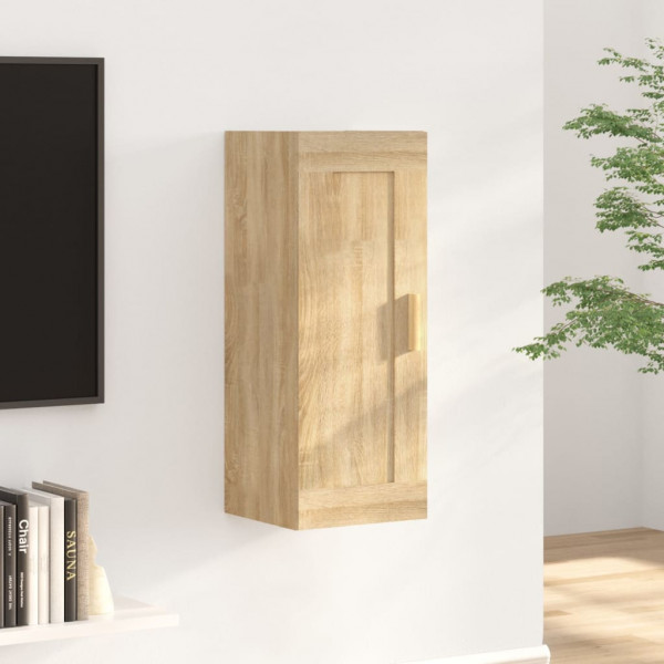 Armario de pared madera contrachapada roble sonoma 35x34x90 cm D