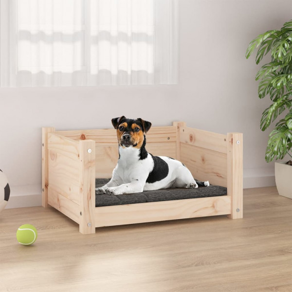 Cama para cachorro em madeira maciça de pinho 55,5x45,5x28 cm D