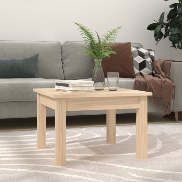 Mesa de centro de madera maciza de pino 45x45x30 cm Mesa de centro de madera maciza de pino 45x45x30 cm D