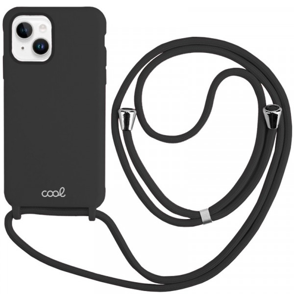 Carcaça COOL para iPhone 14 Cordão de luz preta D