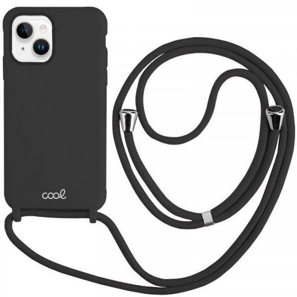 Carcasa COOL para iPhone 14 Plus Cordón Liso Negro D