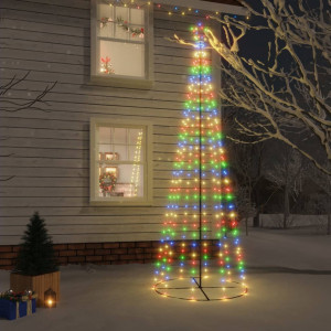 Árbol de Navidad cónico 310 LED de colores 100x300 cm D