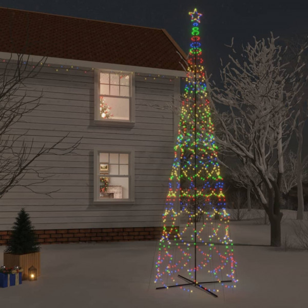 Árbol de Navidad cónico 3000 LED de colores 230x800 cm D