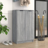 Mueble zapatero madera contrachapada gris Sonoma 59x35x100 cm 1