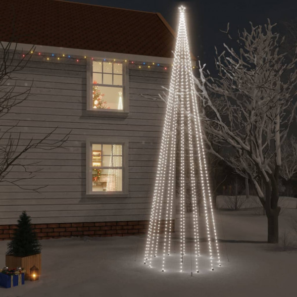 Árbol de Navidad con pincho 1134 LED blanco frío 800 cm D