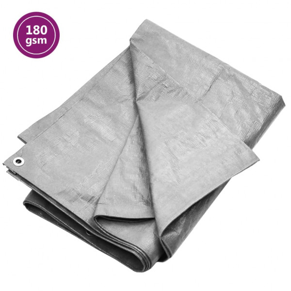 Lona PEAD cinza 180 g/m² 8x12 m D