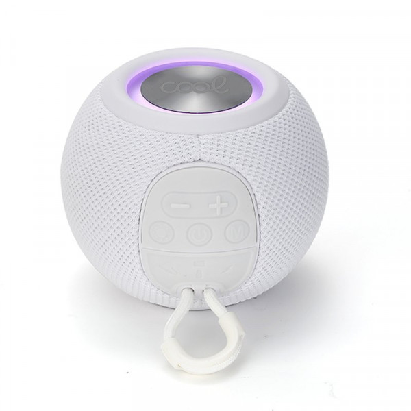 Alto-falante Bluetooth Universal Música 6W COOL Boom White D
